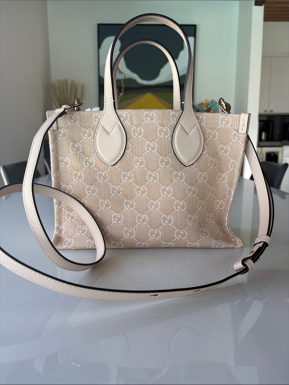 GUCCI Summer Satchel with Removable Pouch